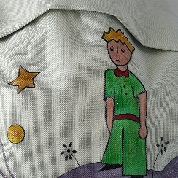 Σακίδιο πλάτης Μικρός Πρίγκηπας - ζωγραφισμένα στο χέρι, σακίδια πλάτης, τσάντα, μικρός πρίγκιπας - 4