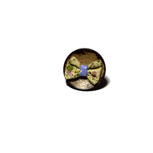 Bow Button Ring - statement, ύφασμα, φιόγκος, ξύλο, vintage, πουά, μέταλλο, φλοράλ, μεγάλα, αυξομειούμενα, φθηνά