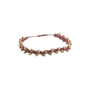 Boho Power Bracelet - ημιπολύτιμες πέτρες, chic, μοντέρνο, αιματίτης, μακραμέ, κορδόνια, χειροποίητα, χάντρες, boho, αυξομειούμενα