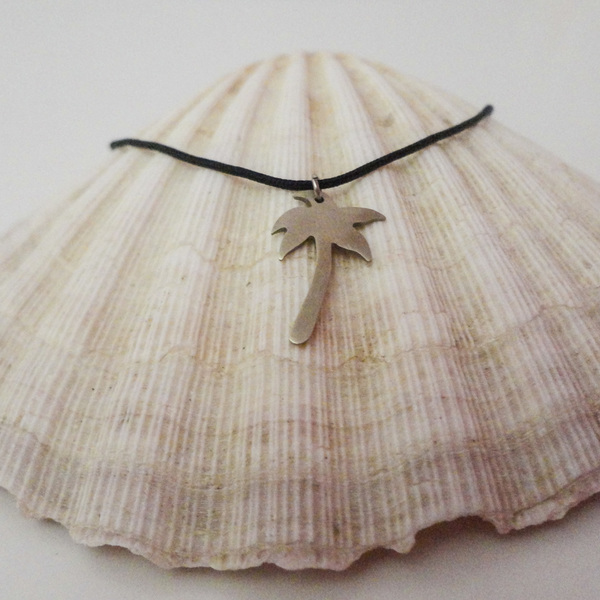 _palm tree necklace - χειροποίητο κολιέ με φοίνικα - handmade, καλοκαιρινό, καλοκαίρι, μακρύ, αλπακάς, κολιέ, κορδόνια, χειροποίητα, summer, κοντά, boho, ethnic, μπρούντζος, κρεμαστά - 4