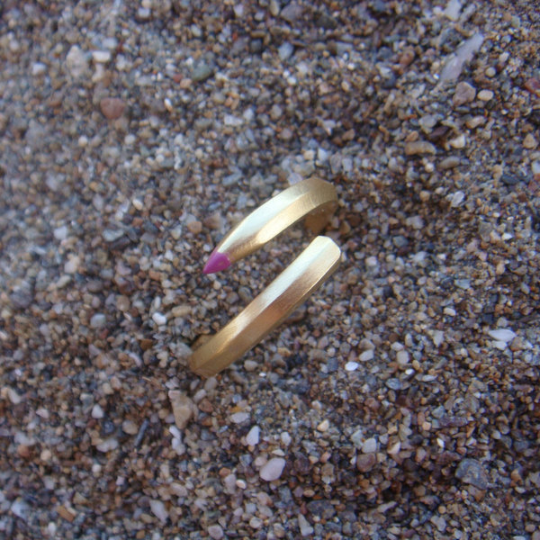 Χειροποίητο δαχτυλίδι Μολύβι - ασήμι, design, μόδα, γυναικεία, επάργυρα, χειροποίητα, μπρούντζος - 3