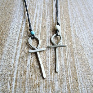 ankh| χειροποιητο κολιε ανκ μινιμαλ - chic, fashion, vintage, charms, κερωμένα κορδόνια, ιδιαίτερο, μοντέρνο, μακρύ, αλπακάς, σταυρός, μέταλλο, εντυπωσιακό, καθημερινό, minimal, must, κοντά, ευκολοφόρετο, διαχρονικό, μπρούντζος, κρεμαστά, amano, αυξομειούμενα, φθηνά
