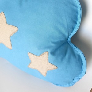 Μαξιλάρι γαλάζιο σύννεφο - βαμβάκι, αστέρι, για παιδιά, μαξιλάρια - 2