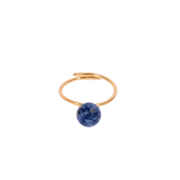 "Petra" ring II Σοδαλίτης - vintage, επιχρυσωμένα, ασήμι 925, minimal, μικρά, αυξομειούμενα, δώρα για γυναίκες