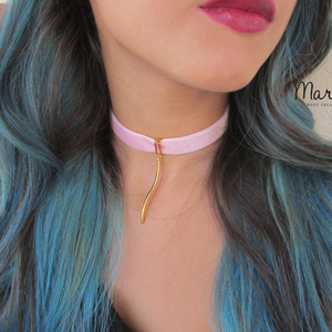 Velvet long flow choker - Βελούδινο τσόκερ - κορδέλα, chic, fashion, ιδιαίτερο, μοναδικό, μοντέρνο, γυναικεία, ορείχαλκος, τσόκερ, βελούδο, βελούδο, χειροποίητα, κοντά, Black Friday, φθηνά - 2