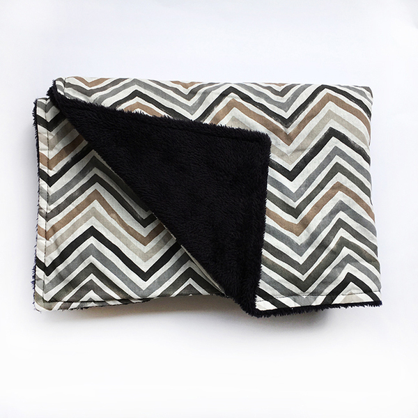Παιδικό κουβερτάκι black chevron - για παιδιά, κουβέρτες, βαμβάκι, Black Friday, αγόρι, κορίτσι