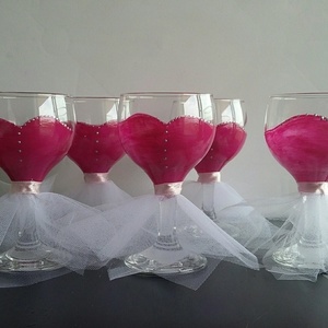 2 Ποτήρια κρασιού για το πάρτι της νύφης!!! Wine glass for Bridal Party, Wedding Party, Bachelorete Party - γυαλί, δώρα γάμου, γάμος - 3