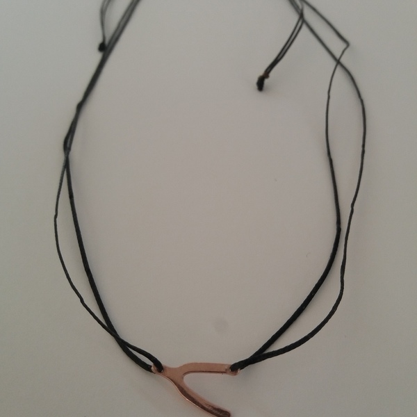 Κολιέ με επιχρυσωμένο σύμβολο γιάντες - κερωμένα κορδόνια, επιχρυσωμένα, επιχρυσωμένα - 3