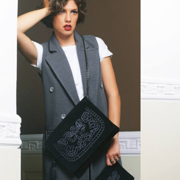 Madam Malle - Leather Clutch Bag by Christina Malle - αλυσίδες, φάκελοι, ώμου, μάτι, δερματίνη - 2