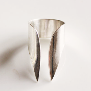 Ασημένιο ασύμμετρο δαχτυλίδι - ασήμι 925, δαχτυλίδι, χειροποίητα, minimal, must αξεσουάρ, ασημένια