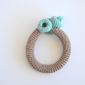 Πλεκτό βραχιόλι - bangle bracelet sea inspired - βαμβάκι, ιδιαίτερο, πλεκτό, crochet, βραχιόλι, θάλασσα