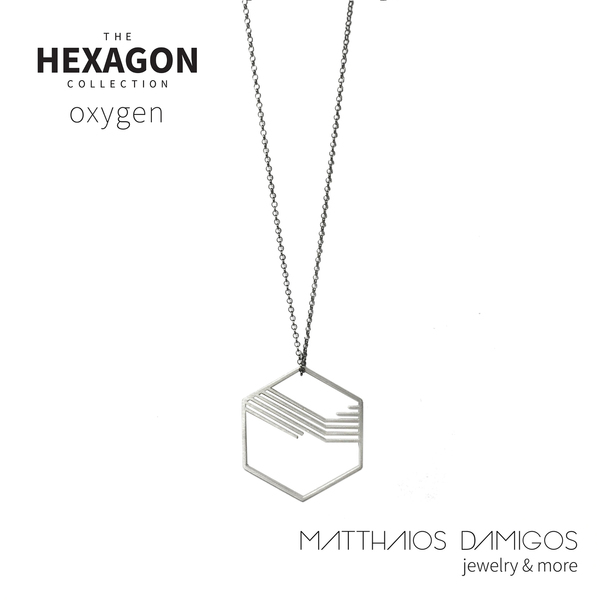 THE HEXAGON COLLECTION (chain edition) - ασήμι, αλυσίδες, charms, γυναικεία, ασήμι 925, ανδρικά, κολιέ, unisex - 2