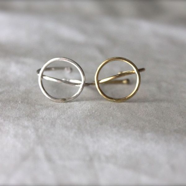 o Silver Binding circles the ring | Δαχτυλίδι Ασημένιο minimal δώρο για εκείνη - ασήμι 925, δαχτυλίδι, γεωμετρικά σχέδια, χειροποίητα, minimal, ασημένια, βεράκια, αυξομειούμενα, φθηνά