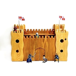 Χειροποίητο ξύλινο κάστρο - ξύλο, παιχνίδι, ξύλινα παιχνίδια - 2