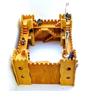 Χειροποίητο ξύλινο κάστρο - ξύλο, παιχνίδι, ξύλινα παιχνίδια - 4