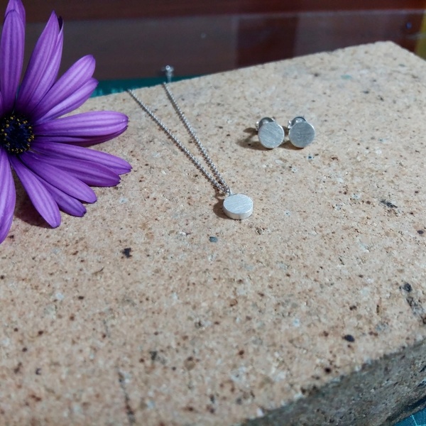 Minimal Shapes - Σκουλαρίκια (diameter 0,7 cm) - ασήμι, ασήμι 925, mini, σκουλαρίκια, χειροποίητα, minimal - 3