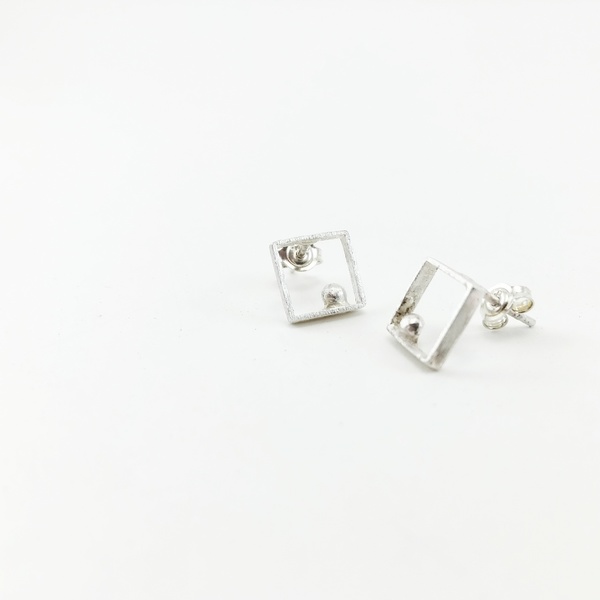 Minimal Shapes - Σκουλαρίκια, από ασήμι 925, εμπνευσμένα από τα γεωμετρικά σχήματα - ασήμι, ασήμι 925, σκουλαρίκια, γεωμετρικά σχέδια, χειροποίητα, minimal, ασημένια