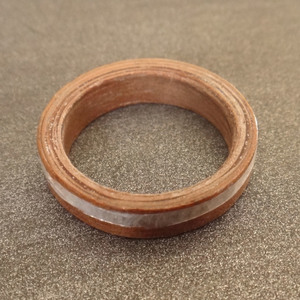 Ξύλινο Δαχτυλίδι Μοσχοβίτη - ξύλο, κρύσταλλα, δαχτυλίδι, χειροποίητα, minimal, ξύλινο, βεράκια, σταθερά - 4