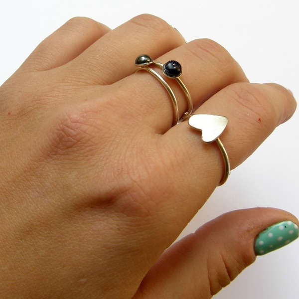Δαχτυλίδι καρδούλα - μοντέρνο, επιχρυσωμένα, ασήμι 925, καρδιά, cute, δαχτυλίδι, χειροποίητα, minimal, βεράκια, αυξομειούμενα - 4