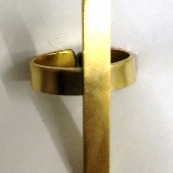 Δαχτυλίδι σε σχήμα σταυρού - μοναδικό, μοντέρνο, σταυρός, δαχτυλίδι, χειροποίητα, μπρούντζος