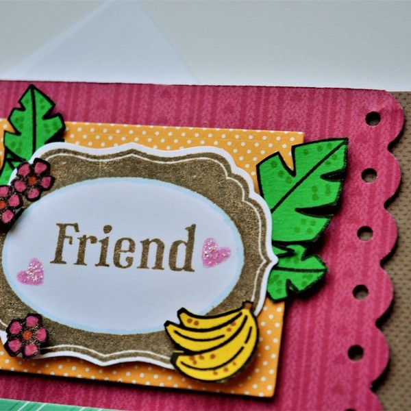 Κάρτα "ζουγκλα-friends!" - χαρτί, γκλίτερ, δώρο, κορδόνια, δώρα, φύλλο, πάρτυ, δωράκι, είδη δώρου, πρωτότυπα δώρα, γενική χρήση - 3