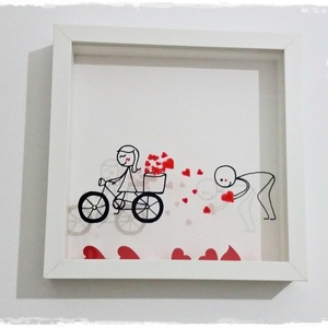 NEW!!!Κάδρο "love...collection" - ξύλο, γυαλί, ιδιαίτερο, επιτοίχιο, αγάπη, πρωτότυπο, χειροποίητα, δώρα γάμου, γάμου, δωράκι, personalised