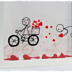 NEW!!!Κάδρο "love...collection" - ξύλο, γυαλί, ιδιαίτερο, επιτοίχιο, αγάπη, πρωτότυπο, χειροποίητα, δώρα γάμου, γάμου, δωράκι, personalised - 3