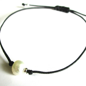 χειροποιητο βραχιολι μαργαριταρι minimal |basic pearl - fashion, charms, κερωμένα κορδόνια, μαργαριτάρι, αλπακάς, κορδόνια, χειροποίητα, χάντρες, romantic, minimal, must, ευκολοφόρετο, διαχρονικό, μεταλλικά στοιχεία, πέρλες, contemporary, trend, χεριού, αυξομειούμενα, φθηνά - 2