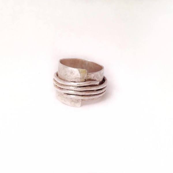 Χειροποίητο μίνιμαλ ασημένιο δαχτυλίδι - ασήμι 925, δαχτυλίδι, minimal - 2
