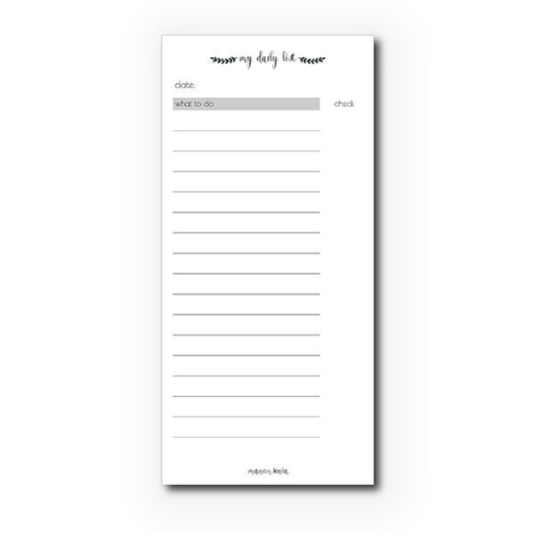 CHECKLIST NOTEPAD - χαρτί, οργάνωση & αποθήκευση - 2