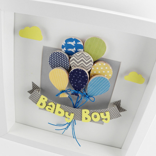 Καδράκι "Balloons" - διακοσμητικό, ξύλο, πίνακες & κάδρα, κορίτσι, αγόρι, χαρτί, χειροποίητα, δώρα για βάπτιση, δωμάτιο, είδη διακόσμησης, personalised, βρεφικά, για παιδιά, παιδικά κάδρα - 4