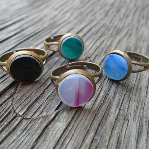 Minimal Δαχτυλίδι Βιτρώ - handmade, γυαλί, γυναικεία, στρογγυλό, επάργυρα, κορίτσι, δώρο, βιτρώ, δαχτυλίδι, γεωμετρικά σχέδια, δαχτυλίδια, χειροποίητα, minimal, γενέθλια, μικρά, μπρούντζος, αυξομειούμενα, δώρα για γυναίκες, φθηνά - 3