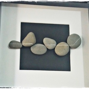 NEW!!! Κάδρο Stone Art "...Wishing Rocks" - διακοσμητικό, ξύλο, ιδιαίτερο, μοναδικό, μοντέρνο, πίνακες & κάδρα, επιτοίχιο, διακόσμηση, πρωτότυπο, χειροποίητα, δώρα γάμου, δωράκι, minimal, ξεχωριστό - 2