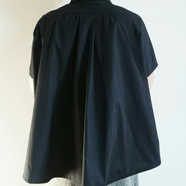 Μαύρο βαμβακερο πουκάμισο - 3