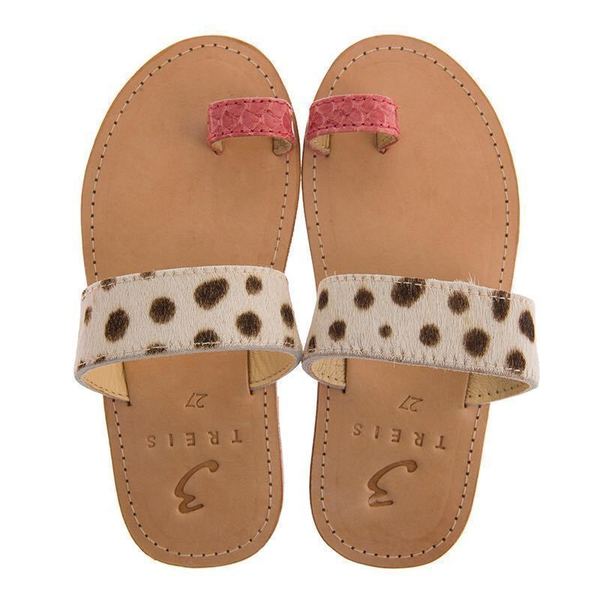 Παιδικά σανδάλια , δερματινα με animal print και αντιολισθητικη σόλα σε τρεις αποχρώσεις - σανδάλια, παιδί, animal print, δέρμα, φλατ, minimal, Black Friday