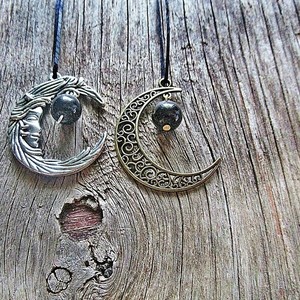 black moon| κολιε φεγγαρι πετρα - chic, fashion, δαντέλα, vintage, charms, κερωμένα κορδόνια, ιδιαίτερο, μοντέρνο, πέτρα, πέτρα, μακρύ, αλπακάς, φεγγάρι, μέταλλο, κολιέ, γεωμετρικά σχέδια, εντυπωσιακό, καθημερινό, minimal, must, κοντά, ευκολοφόρετο, διαχρονικό, μπρούντζος, κρεμαστά, amano, αυξομειούμενα - 2
