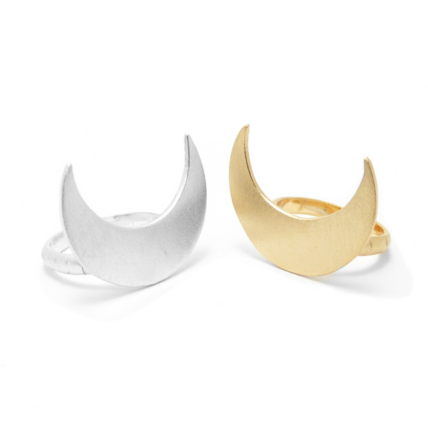 " Matte Halfmoon rings " - Χειροποίητα επάργυρα-επίχρυσα 18K δαχτυλίδια Μισοφέγγαρα~Gothic~. - ιδιαίτερο, μοναδικό, μοντέρνο, κλασσικά, κλασσικό, χειροποίητα, δημιουργία, φεγγάρι, επάργυρα, επιχρυσωμένα, must αξεσουάρ, γυναίκα, γυναικεία, ανοιξιάτικο, απαραίτητα καλοκαιρινά αξεσουάρ, romantic, design, donkey, vintage, sexy, επάργυρα, επιχρυσωμένα, statement, αυξομειούμενα, φθηνά, μεγάλα, boho, μικρά, μικρά