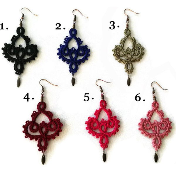 Boho lace σκουλαρικια - boho, σκουλαρίκια, χειροποίητα σκουλαρίκια με πέρλε, βαμβάκι, birthday, δώρο, δαντέλα, ορείχαλκος, ελαφρύ, διακριτικό, elegant, statement, ύφασμα, κορδόνια, ethnic, romantic, vintage, μοντέρνο, rock, κρεμαστά, πλάτης, φθηνά, μακραμέ - 4