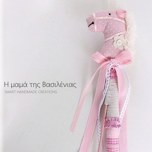 Λαμπάδα αλογάκι ροζ - διακοσμητικό, κορίτσι, πουά, δώρο, λαμπάδες, χειροποίητα, χαρούμενο, κερί - 4