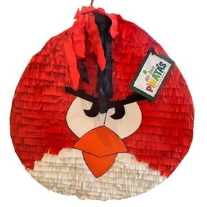 Χειροποίητη πινιάτα θυμωμένο bird κόκκινο - αγόρι, πάρτυ, γενέθλια, πινιάτες, ήρωες κινουμένων σχεδίων