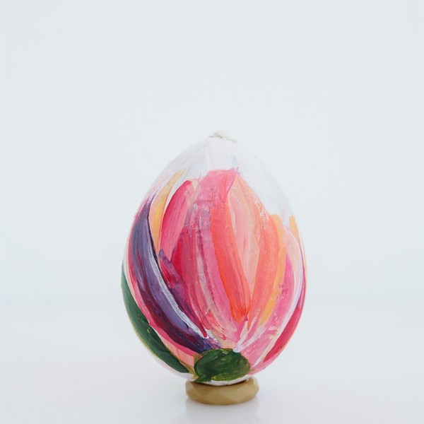 Πασχαλινό αυγό ζωγραφισμένο στο χέρι με λουλούδια της άνοιξης - διακοσμητικό, ζωγραφισμένα στο χέρι, δώρο, χειροποίητα, είδη διακόσμησης, είδη δώρου, αυγό - 2