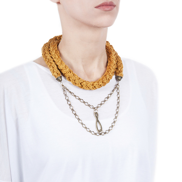 The lemniscate - Κολιέ statement με το σύμβολο του απείρου - statement, chic, fashion, καλοκαιρινό, μόδα, ιδιαίτερο, μοναδικό, μοντέρνο, γούρι, γυναικεία, ανοιξιάτικο, δώρο, πρωτότυπο, κολιέ, χειροποίητα, εντυπωσιακά, εντυπωσιακό, γενέθλια, unique, Black Friday, δώρα για γυναίκες - 2