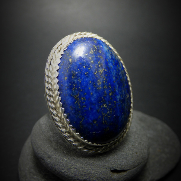 "Magic Lapis Helmet " - Χειροποίητο επάργυρο δαχτυλίδι με Lapis Lazuli! - ημιπολύτιμες πέτρες, ημιπολύτιμες πέτρες, chic, handmade, fashion, καλοκαιρινό, κλασσικό, design, ιδιαίτερο, μοναδικό, μοντέρνο, γυναικεία, sexy, ανοιξιάτικο, σύρμα, επάργυρα, επάργυρα, donkey, χειροποίητα, romantic, απαραίτητα καλοκαιρινά αξεσουάρ, must αξεσουάρ, κλασσικά, γυναίκα, boho, ethnic, αυξομειούμενα - 2