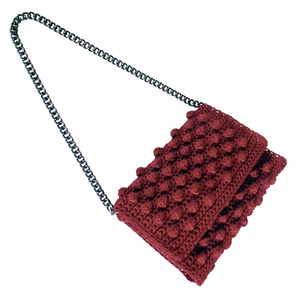 Bubbles Crochet Bag - χειροποίητη κροσέ τσάντα ώμου - αλυσίδες, chic, fashion, μόδα, ιδιαίτερο, μοναδικό, μοντέρνο, πλεκτό, γυναικεία, δώρο, crochet, βελονάκι, κορδόνια, χειροποίητα, εντυπωσιακά, εντυπωσιακό, δώρα, για όλες τις ώρες, must αξεσουάρ, must, ξεχωριστό, γενέθλια, unique, Black Friday, πλεκτές τσάντες, δώρα για γυναίκες - 2