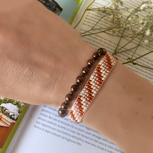 Earth festival bracelet – Boho βραχιόλι με Ημιπολύτιμους Λίθους - Αιματίτης - statement, ημιπολύτιμες πέτρες, chic, πολύχρωμο, fashion, καλοκαιρινό, γυαλί, ιδιαίτερο, μοναδικό, μοντέρνο, γυναικεία, ανοιξιάτικο, δώρο, αιματίτης, πρωτότυπο, χειροποίητα, χάντρες, εντυπωσιακό, για όλες τις ώρες, elegant, καθημερινό, stylish, must αξεσουάρ, κομψά, ξεχωριστό, γενέθλια, casual, unique, ethnic, πολύσειρα, αυξομειούμενα, δώρα για γυναίκες - 2