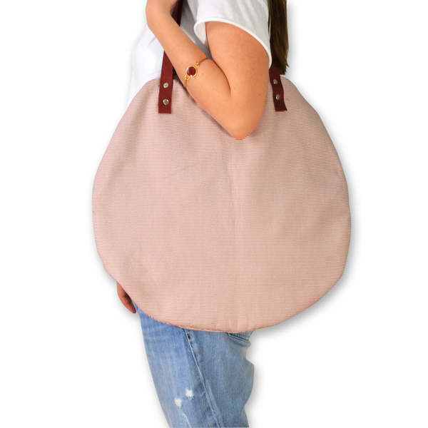 Στρογγυλή τσάντα - ύφασμα, ύφασμα, γυναικεία, στρογγυλό, ώμου, τσάντα, all day, minimal, μικρές, φθηνές - 3