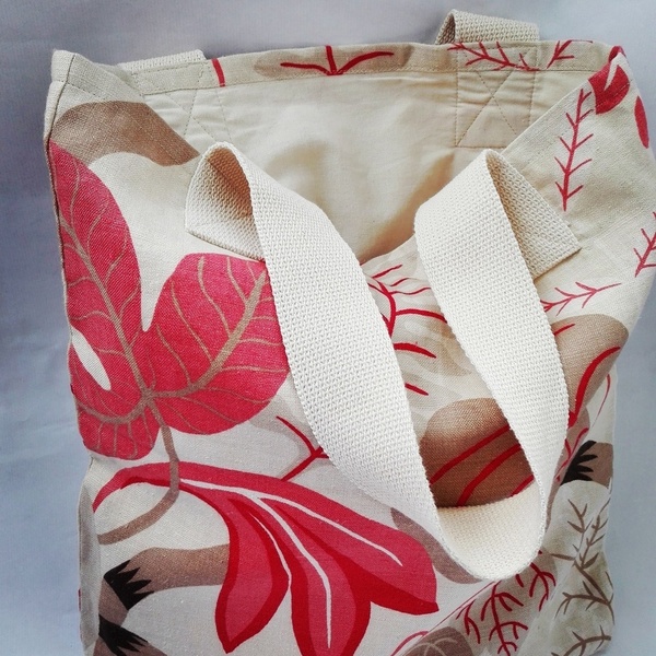Handmade shopping bag - βαμβάκι, ώμου, χειροποίητα, μεγάλες, must αξεσουάρ, φθηνές - 2