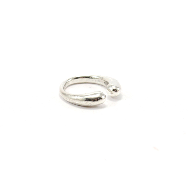 Almost circle - ασήμι 925, δαχτυλίδι, minimal, ασημένια, βεράκια, boho, αυξομειούμενα - 2
