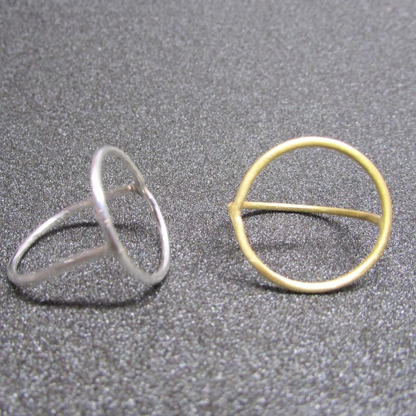 Ασημένιο Δαχτυλίδι Κύκλος - ασήμι 925, κύκλος, δαχτυλίδι, καθημερινό, minimal, ασημένια - 3