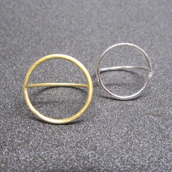 Ασημένιο Δαχτυλίδι Κύκλος - ασήμι 925, κύκλος, δαχτυλίδι, καθημερινό, minimal, ασημένια - 5